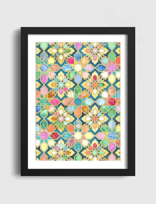 Jewel Colored Tiles - Artframe