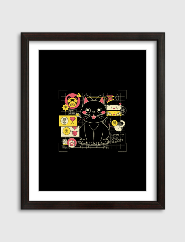 Japanese Cat Graph Artframe