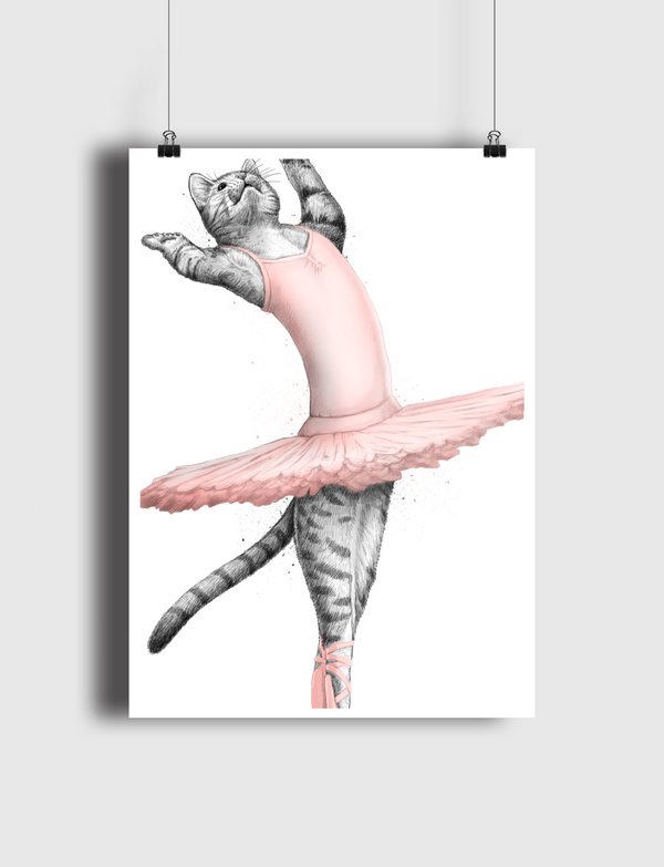 Ballerina Cat Poster