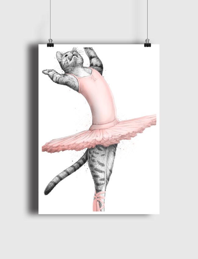 Ballerina Cat - Poster