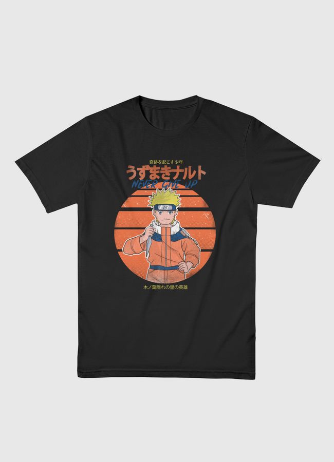 naruto never give up - Men Basic T-Shirt