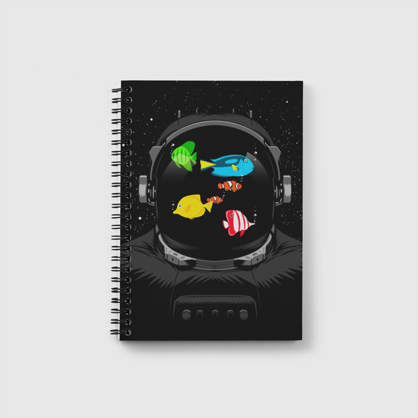 fish tank in space Notebook