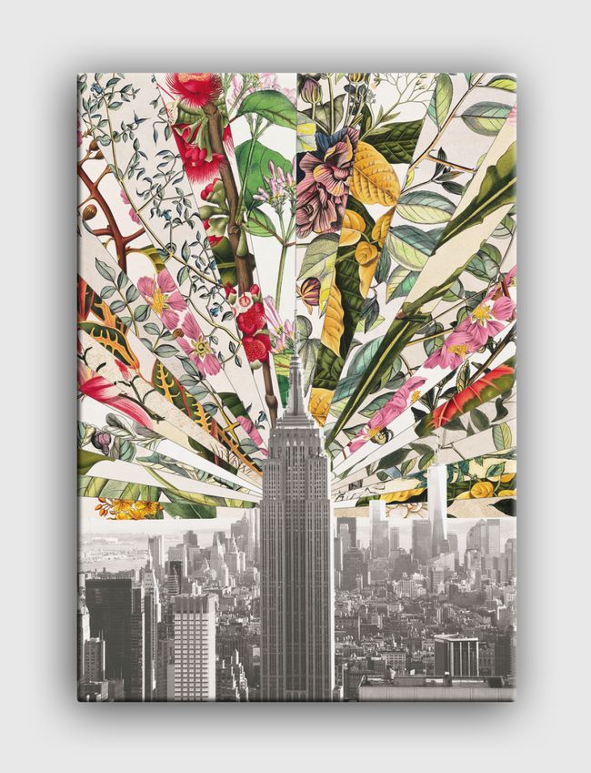 Vintage Blooming New York - Canvas