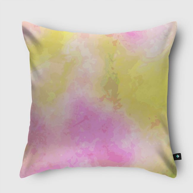 Pink + Yellow Galaxy - Throw Pillow