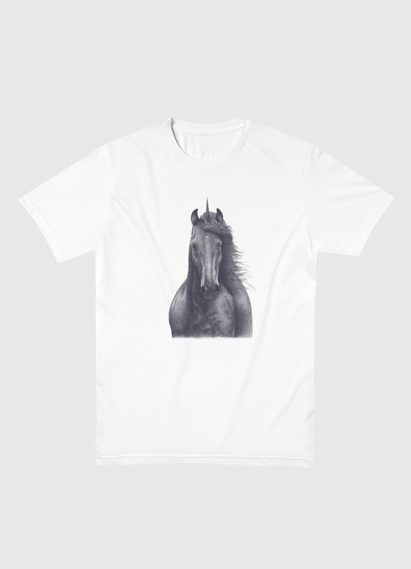 Black unicorn Men Basic T-Shirt