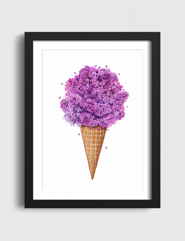 Ice cream with lilac Artframe