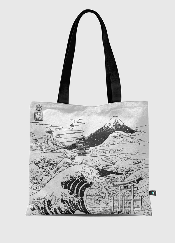 The wave Mount Fujiyama Tote Bag