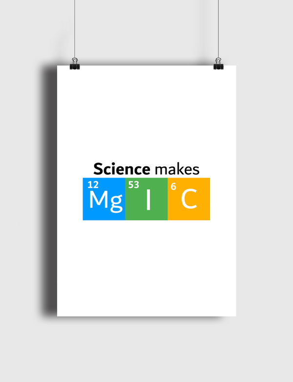 Science Makes Magic Poster