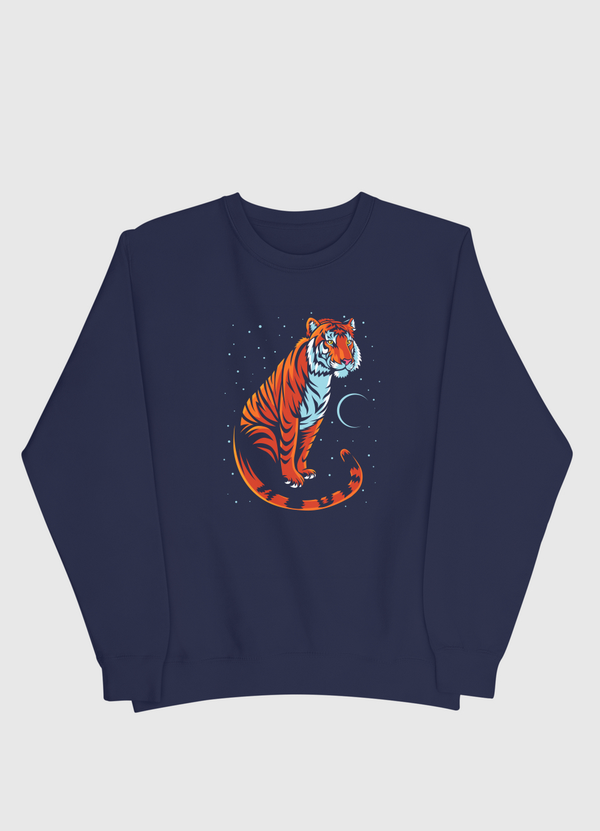 Tribal Tiger night Men Sweatshirt