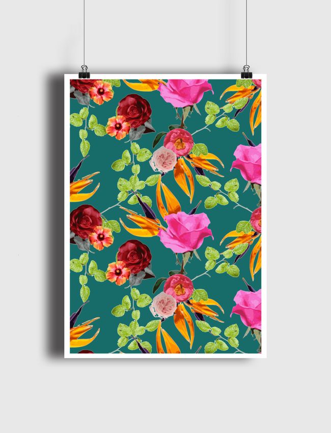 Chaman Garden (Green) - Poster