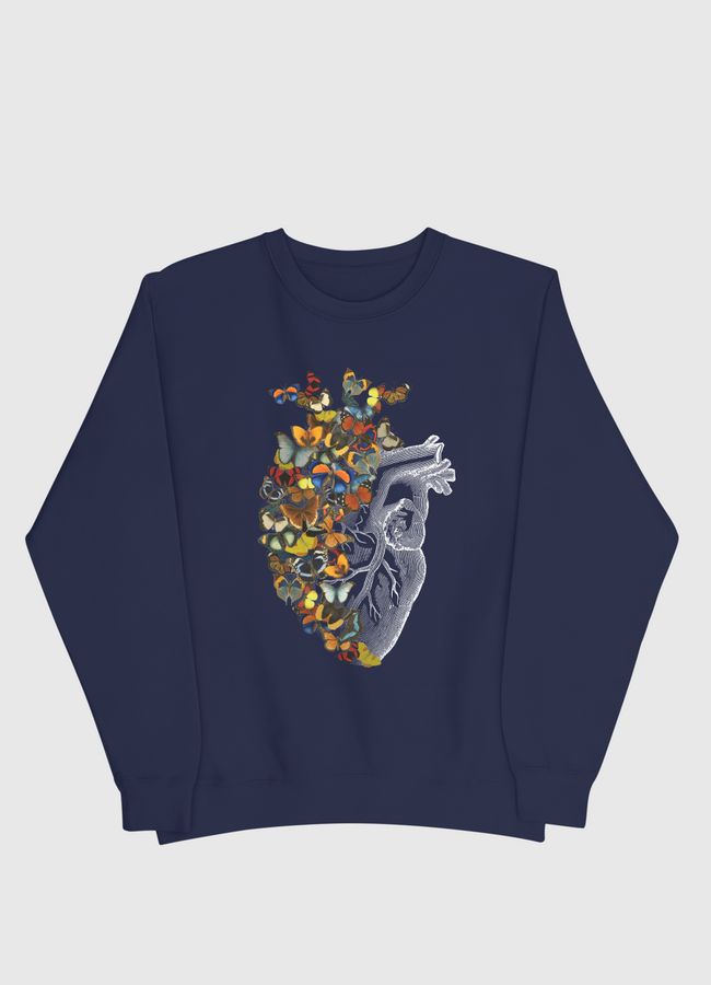 Butterfly Vintage Heart - Men Sweatshirt