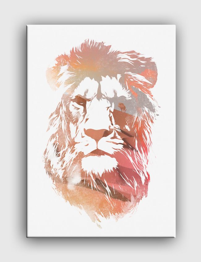 Desert lion - Canvas