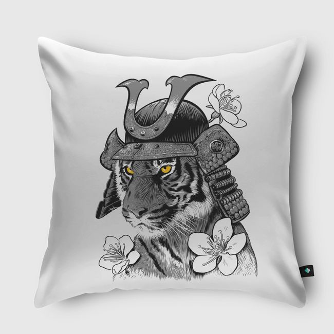 Samurai Tiger - Throw Pillow