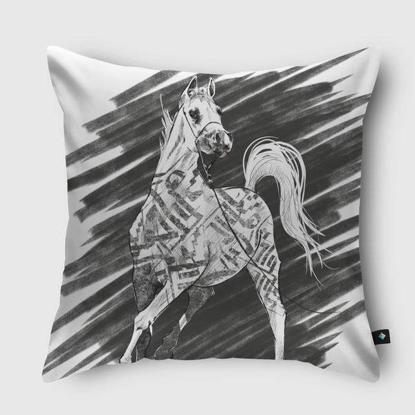 Horse III Throw Pillow