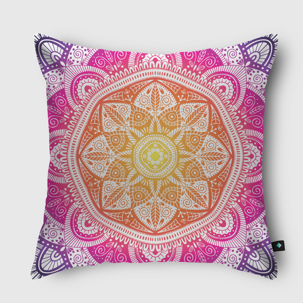 Mandala Pattern 009 Throw Pillow