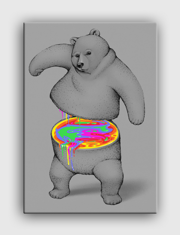 Rainbow Bear Canvas