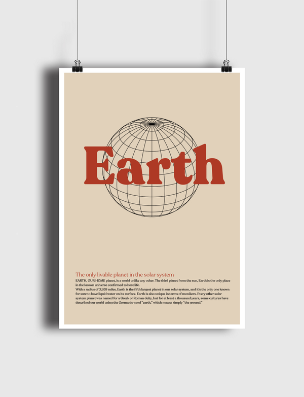 الأرض | earth Poster