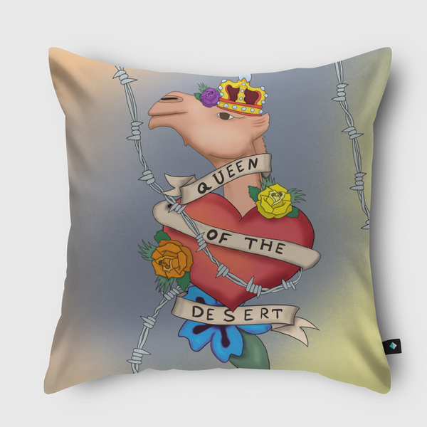 Queen of the desert Throw Pillow