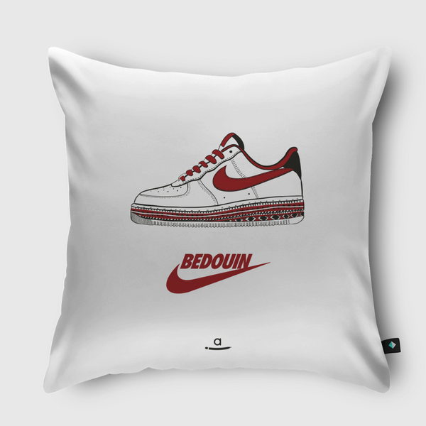 Bedouin Nike | بدو نايك Throw Pillow