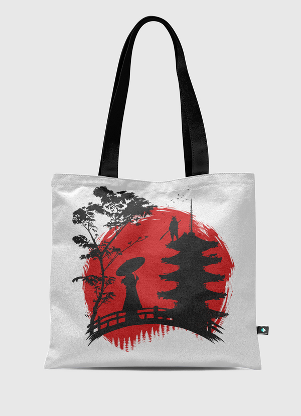 Geisha and Samurai Tote Bag