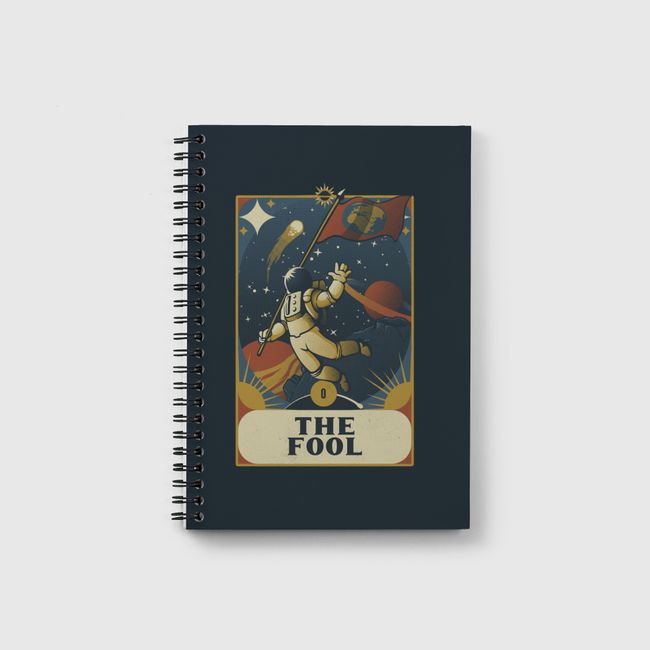 Astronaut Tarot Fool - Notebook