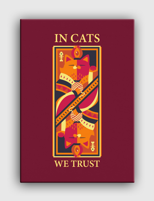 In Cats We Trust Canvas