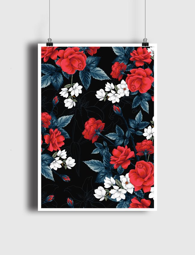 Floral Background Gifts - Poster