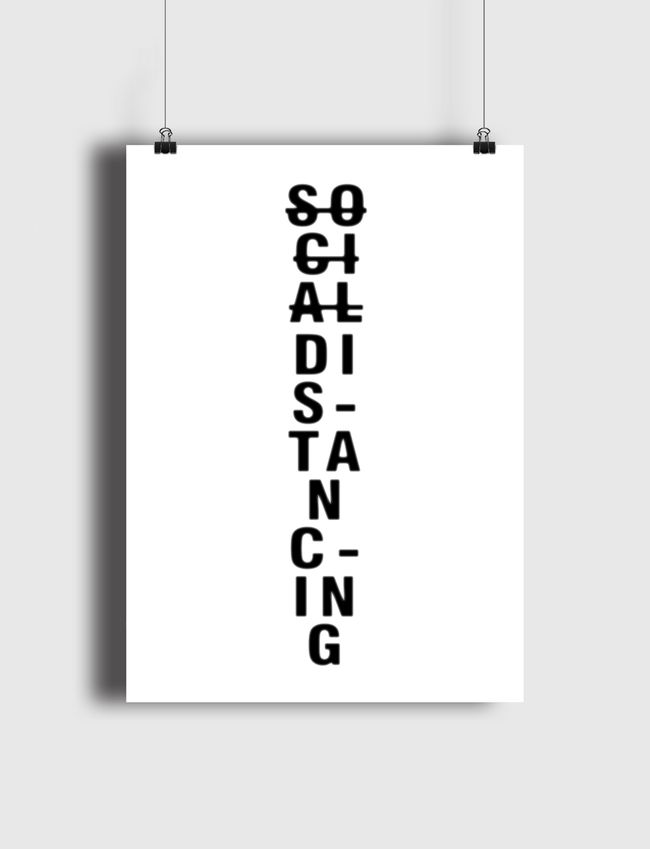SOCIAL DISTANCING HYPE - Poster