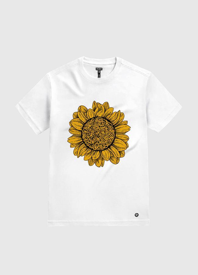 SUN CALLIGRAPHY - White Gold T-Shirt