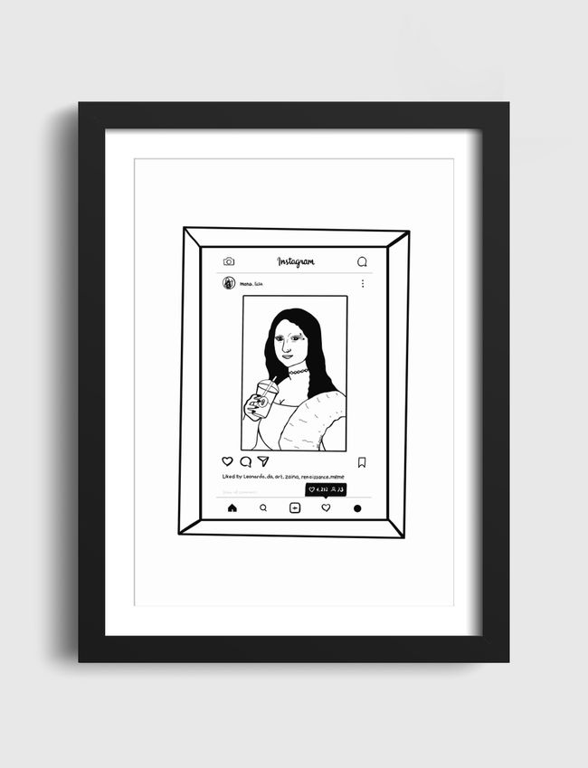 Millenial Mona Lisa frame" - Artframe