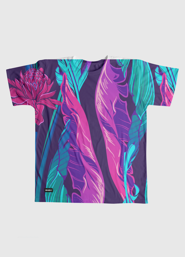 Floral Feathers Designs Men Graphic T-Shirt
