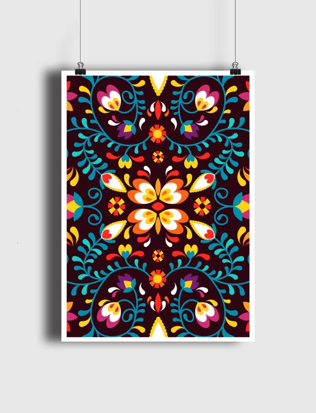 Floral Background Gifts - Poster