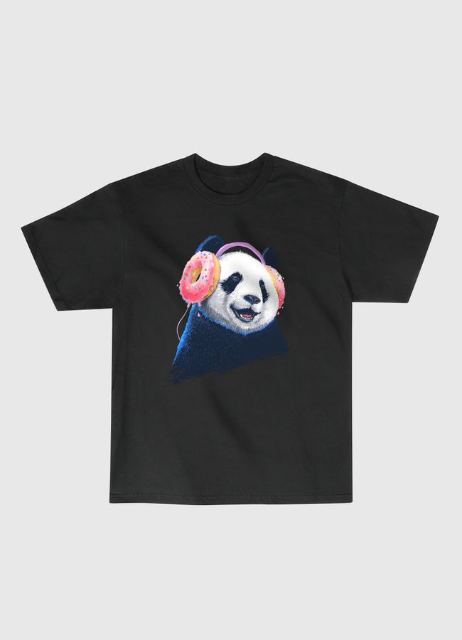 Panda in headphones - Classic T-Shirt