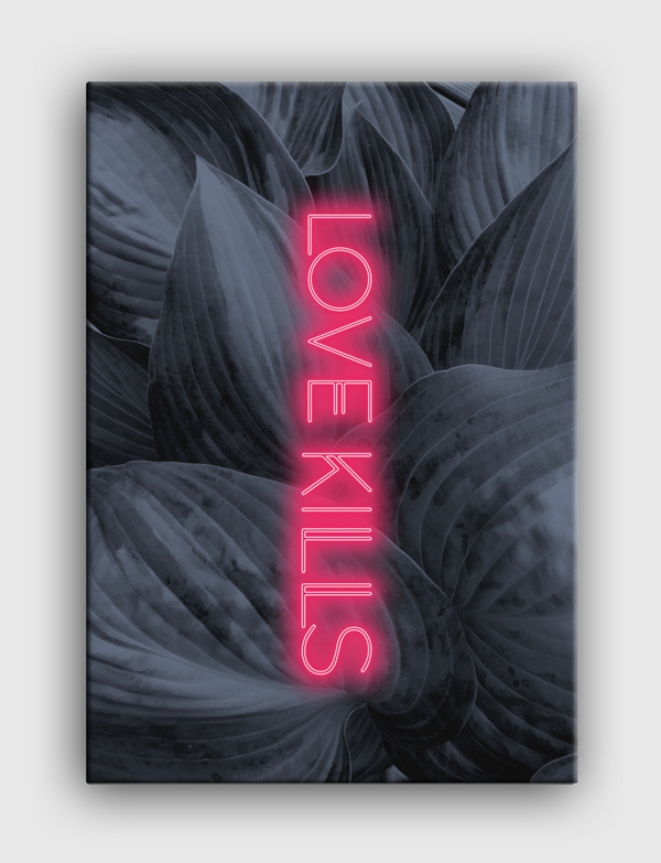 Love kills neon Canvas