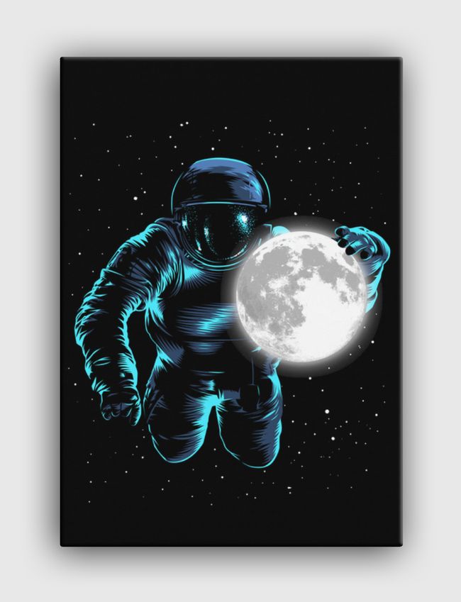 Astronaut Moon - Canvas