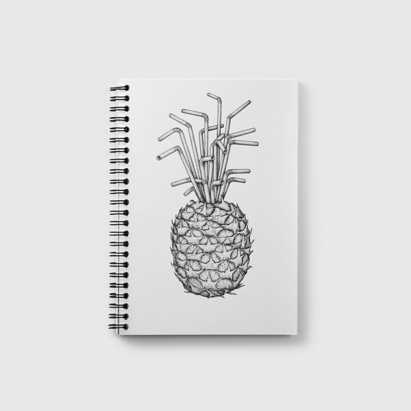 Pineapple straws Notebook