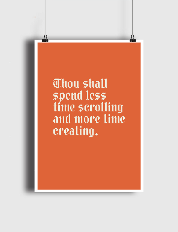 Thou Shall Spend Less Poster