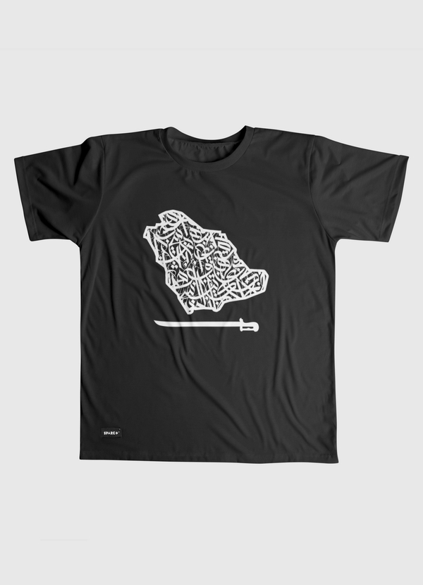 السعودية  بحروف عربية Men Graphic T-Shirt