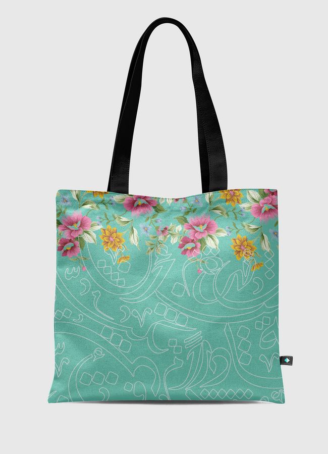 Floral calligraphy - Tote Bag