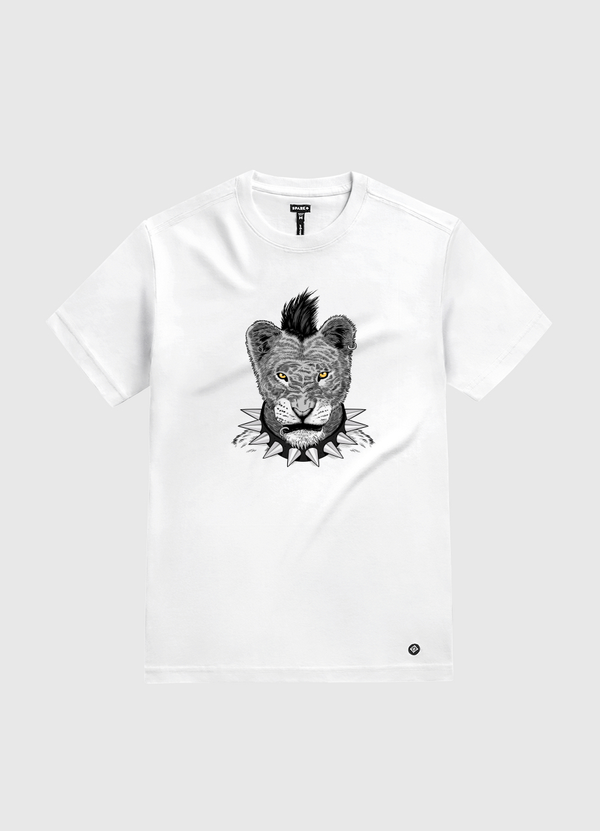 Lion Crest White Gold T-Shirt