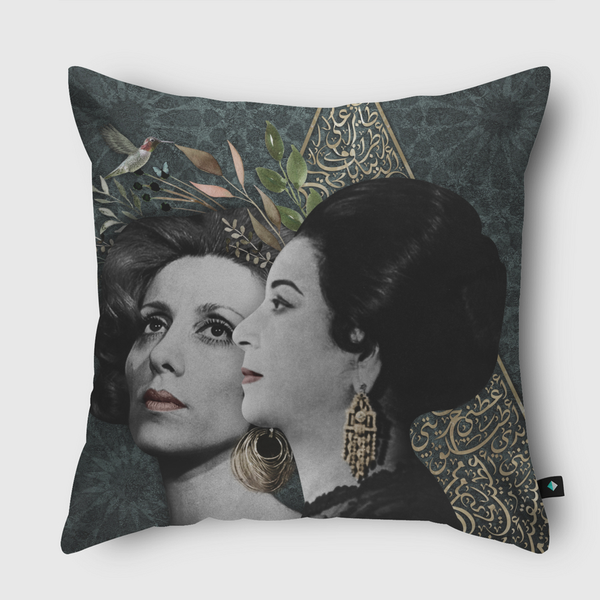 Umm Kulthum Fairouz Throw Pillow