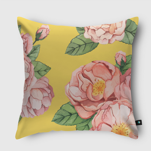 yellow  Throw Pillow