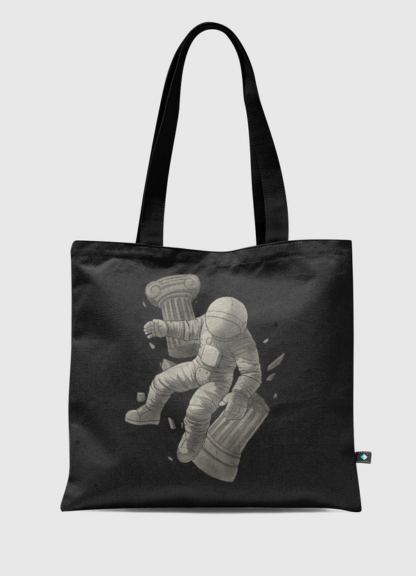 Greek Marble Astronaut Tote Bag