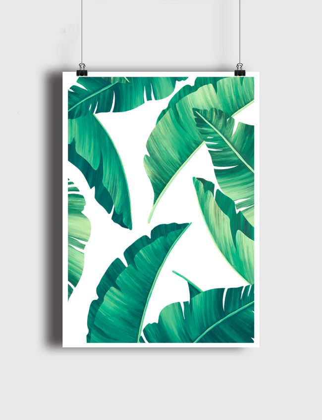 green leaves - Poster