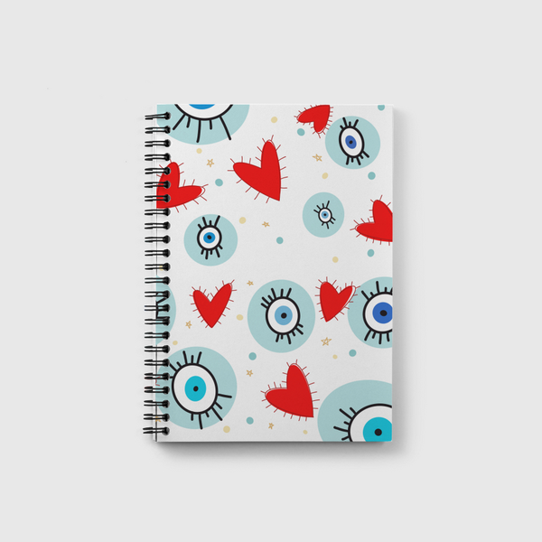 Eyes and hearts Notebook