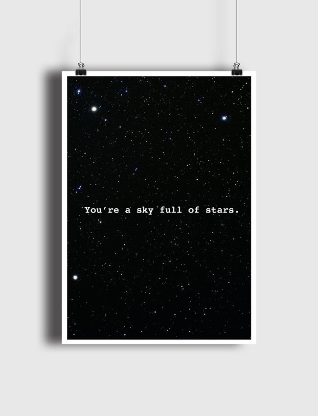 Sky full of stars  - Poster
