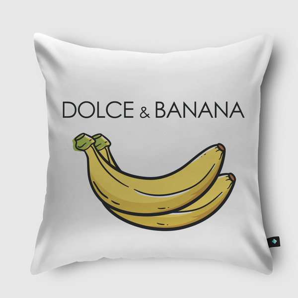 Funny Dolce And Banana Throw Pillow