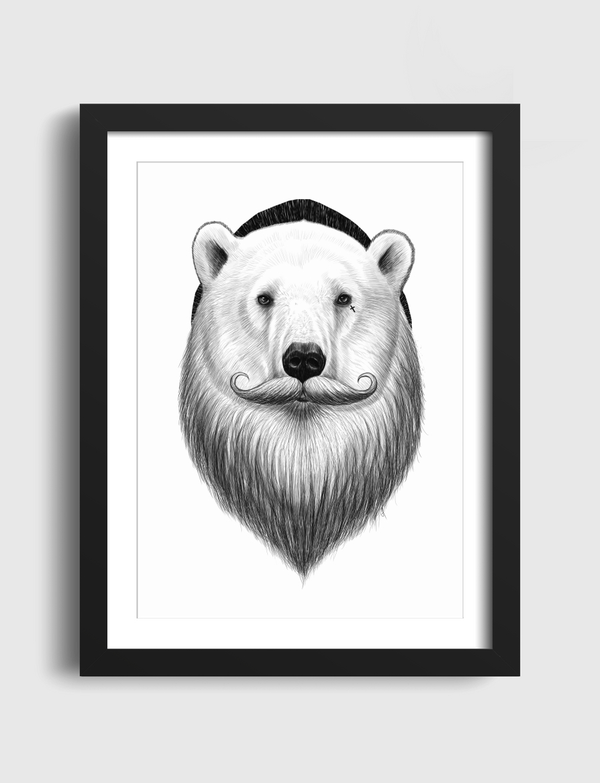 Bearded polar bear Artframe