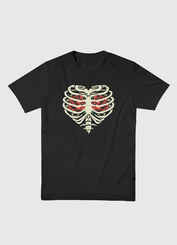 My Rose Chest Men Basic T-Shirt