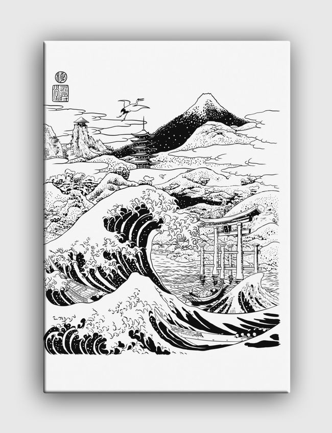 The wave Mount Fujiyama - Canvas